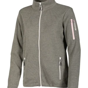 HEDDA WINDBREAKER, 100% EXTRA FINE MERINOULL  — LICHEN GREEN