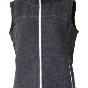 BEATA VEST, 100% FILTAD ULL  — GRAPHITE MARL
