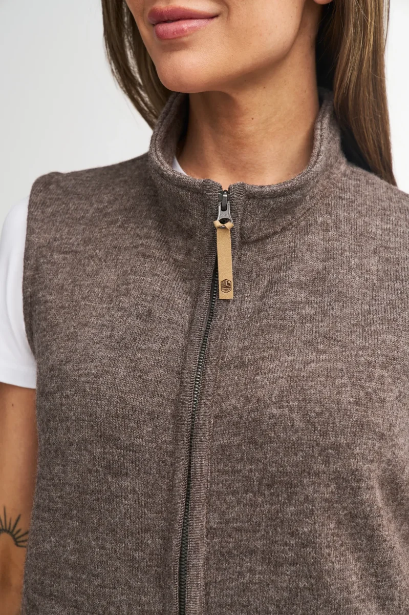 NLS COCO VEST, 100% OFÄRGAD ULL — NATURAL WHITE - Bild 6