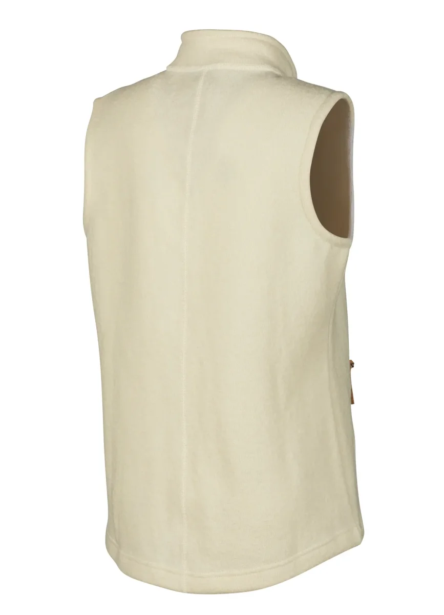 NLS COCO VEST, 100% OFÄRGAD ULL — NATURAL WHITE - Bild 3