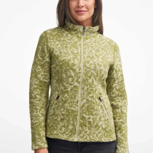TUVA JAQUARD, 100% FILTAD ULL — GOLDEN LIME