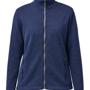 HARRIET WINDBREAKER, 100% FINE MERINOULL — STEELBLUE