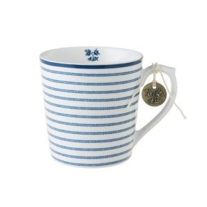Laura Ashley Kaffe eller Te ”Mugg” Candy Stripe