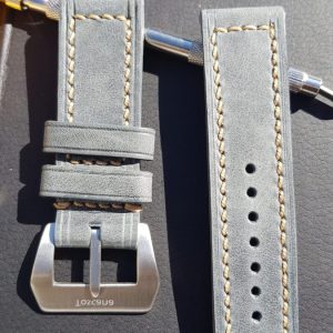 24mm Klockarmband – R.Elia gothenburg – Pani – Kraftig i äkta läder