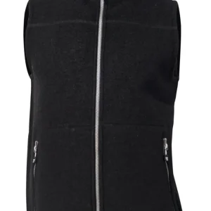 DANTE VEST, 100% FILTAD ULL  — BLACK