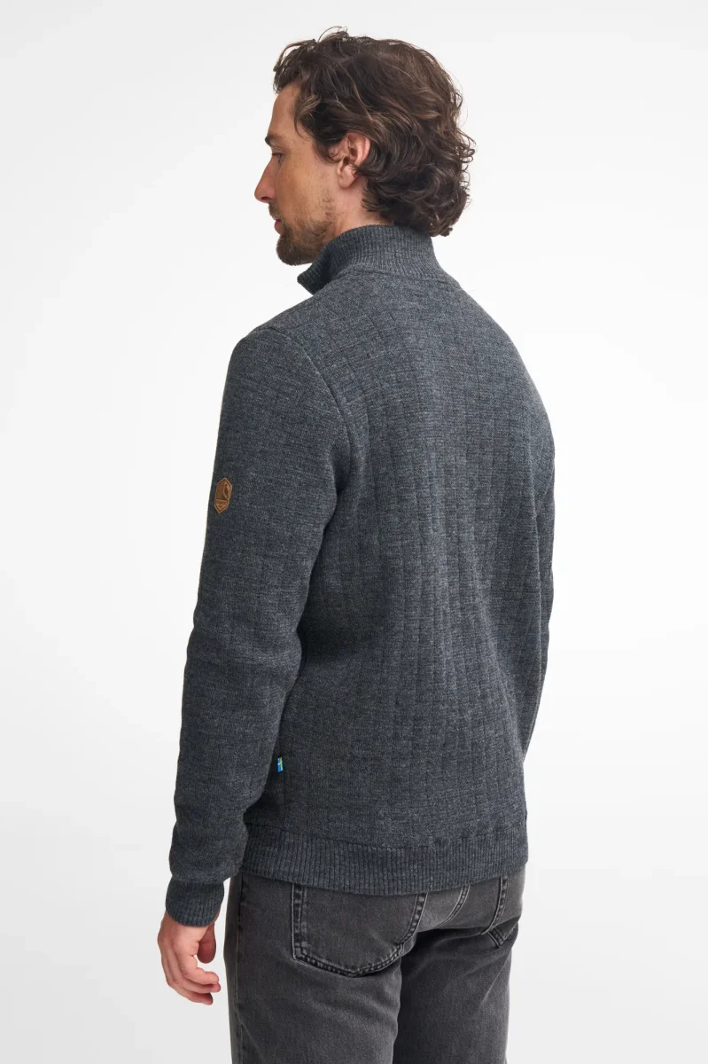 HUGO HALF ZIP, WINDBREAKER, 100% ULL — GREY - Bild 3