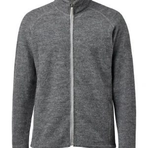 DANNY FULL ZIP, 100% FILTAD ULL — GREY