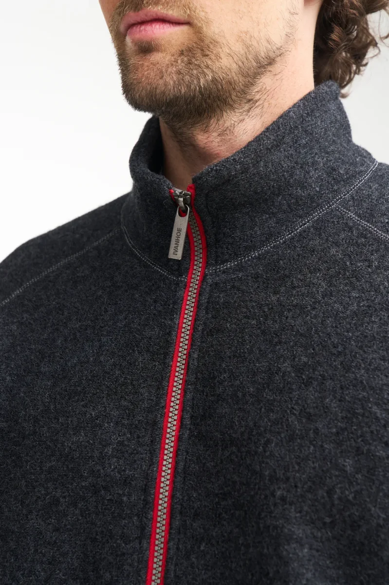 DANNY FULL ZIP, 100% FILTAD ULL — LIGHT NAVY - Bild 6