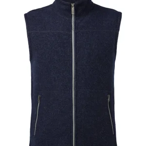DANTE VEST, 100% FILTAD ULL — LIGHT NAVY