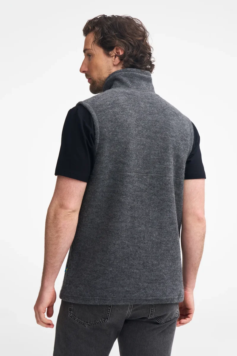 DANTE VEST, 100% FILTAD ULL — GREY - Bild 3