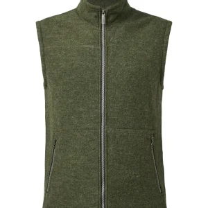 DANTE VEST, 100% FILTAD ULL — LODEN GREEN
