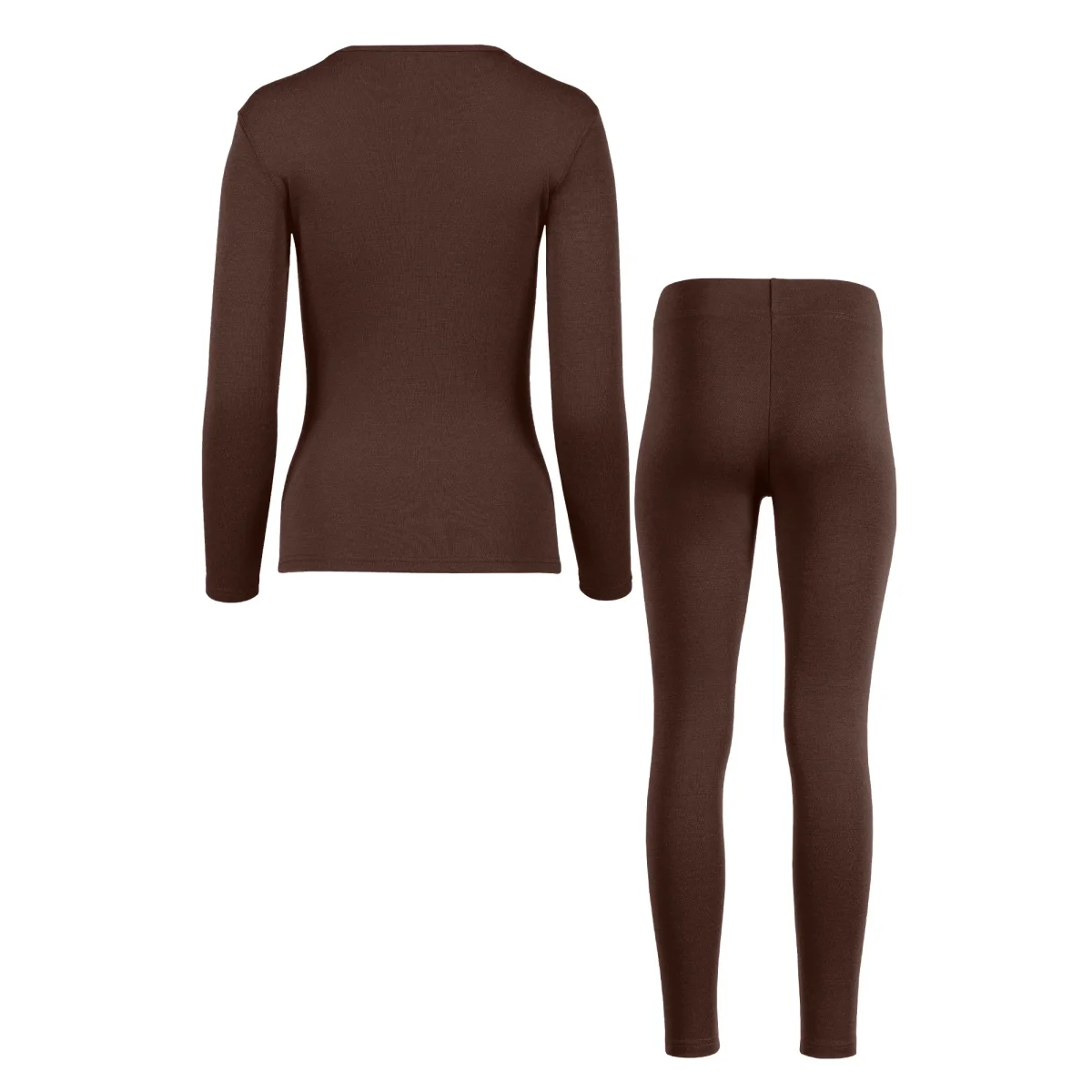 Dam 250 Långärmad & Leggings 2-delar Brun - Bild 7