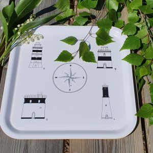 Bricka ”Fyrar i Roslagens Skärgård” Sundboden Design