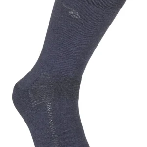 WOOL SOCK, TUNN ULLSTRUMPA MED FÖRSTÄRKNING — LIGHT NAVY