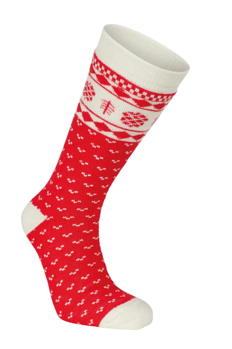 WOOL SOCK FOLKLORE — CHILLI RED - Bild 2