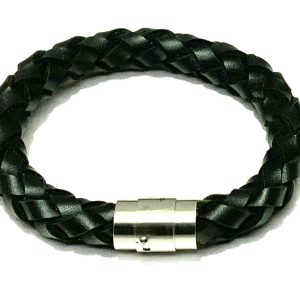 10mm flätat armband med tublås bajonett/magnet matt