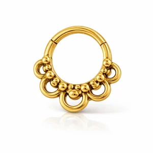 Clicker Ring - Piercingsmycke - Guld