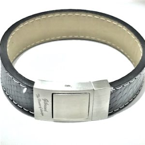 Läderarmrem handsydd med matt RF llås design NR 10