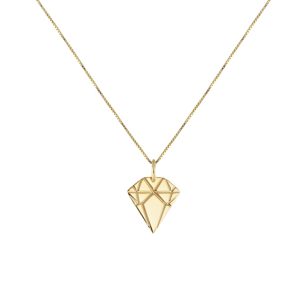 Golden Diamond Necklace Small