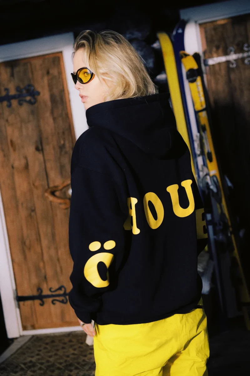 Selma Hoodie ÖHOUSE X A.KJÆRBEDE - Black / Yellow - Bild 3