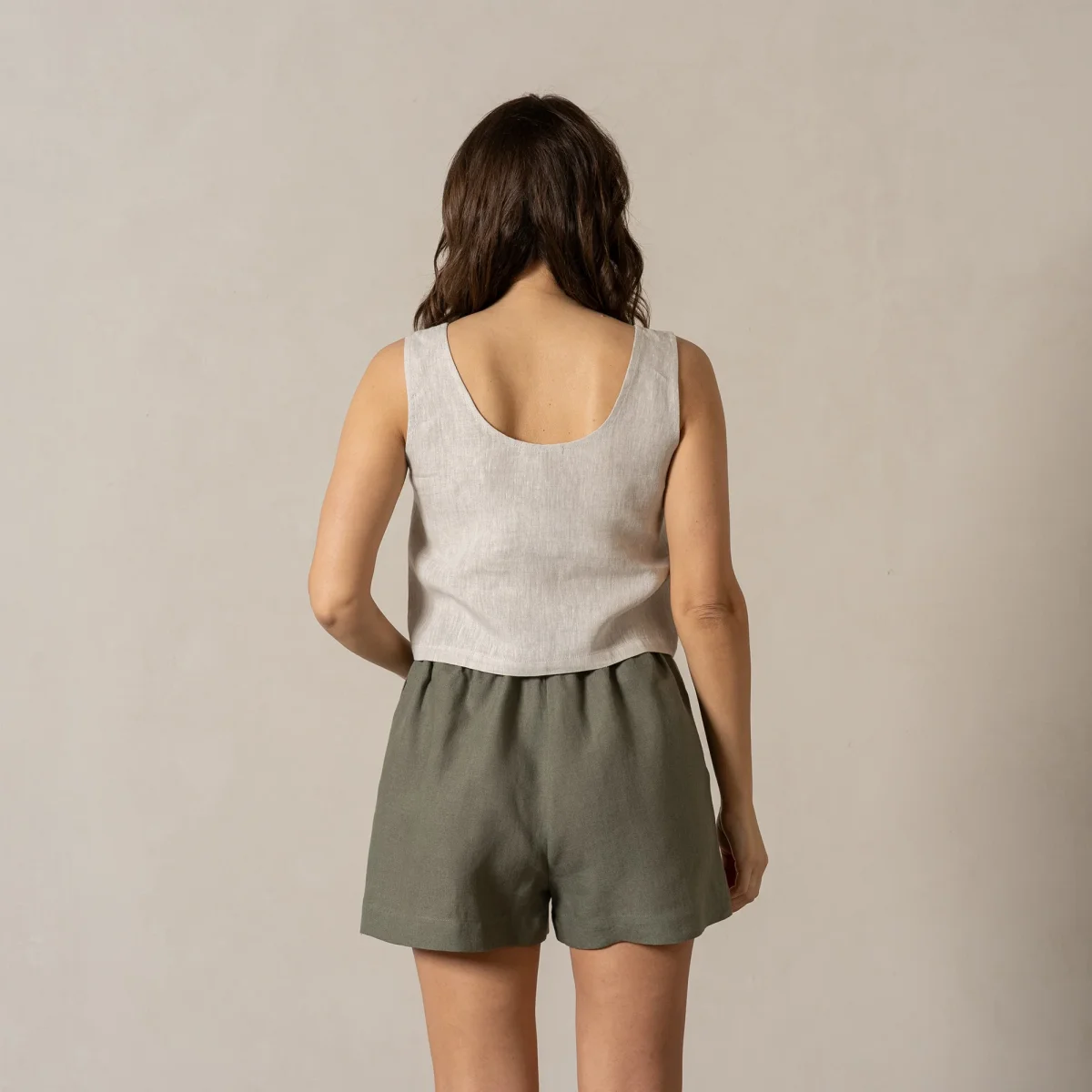 Linne Croptop Ana Natural - Bild 5