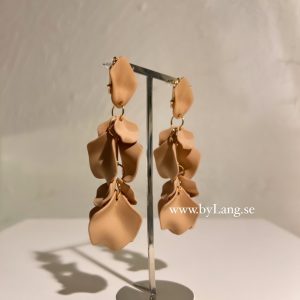 Beiga Blad – Långa Örhängen