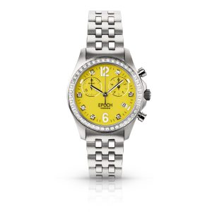 First Lady Chronograph Full Diamond Lemon