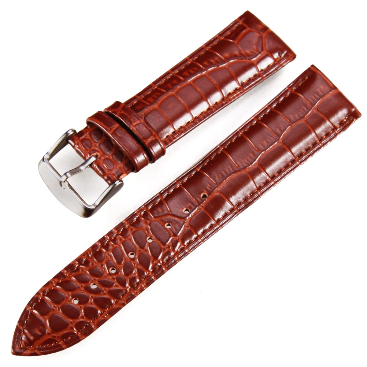 Klockarmband – Brun – Luxy – Äkta kalvläder - Bild 2