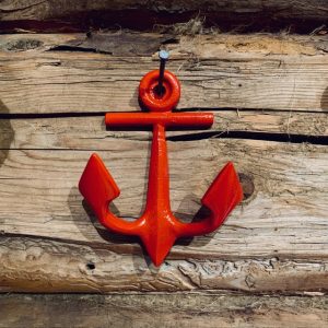 Ankare vägghängare röd
