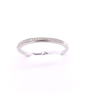 Alliansring smal 1,3mm med 24st brillianter 0,075ct 18K vg