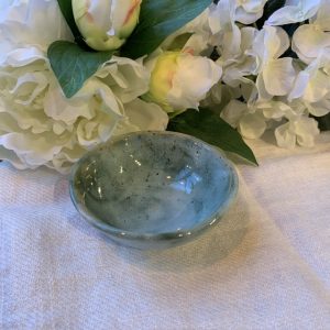 Handdrejad Skål 8cm ”Grön Chamotte ” Sundboden Design