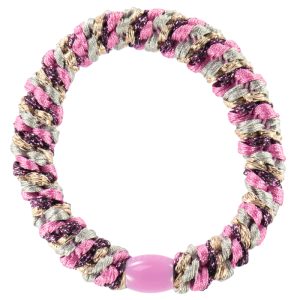 KKNEKKI Hårsnodd Armband Mix Pink Glitter