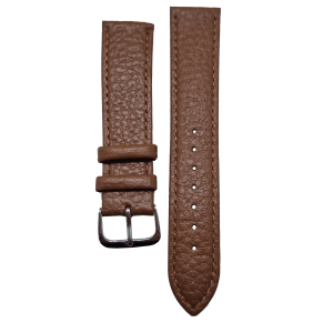 Klockarmband –  Brun buffelmönster – Äkta buffelläder