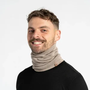 Stickad merinoulls-liner halsvärmare för män