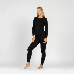 Dam 250 Långärmad & Leggings 2-delar Svart