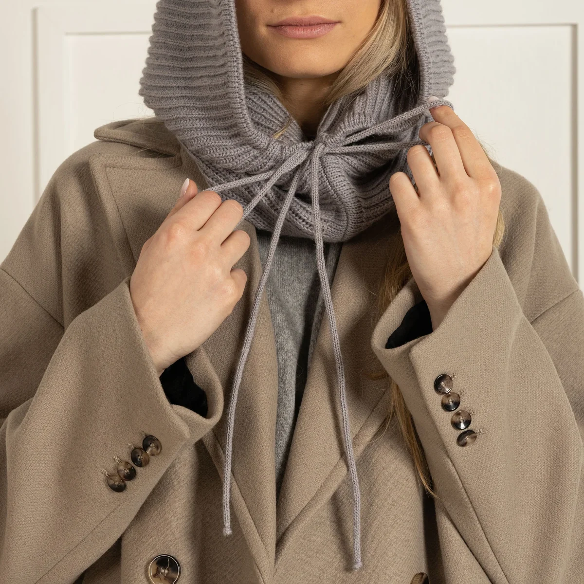 Damstickad Merino Huvbalaklava - Bild 9