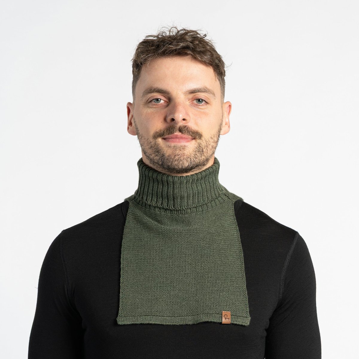 Herrstickad Dickie Halsvärmare Merinoull - Bild 8