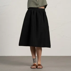 Midi kjol Sophia Pure Black