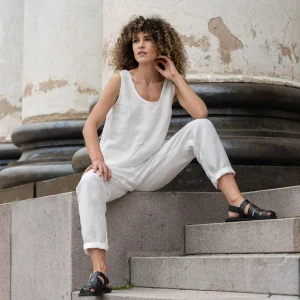 Linne Crop Top & Byxor 2-delar