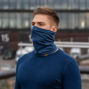 Herrarnas Merino Halsvärmare Denim
