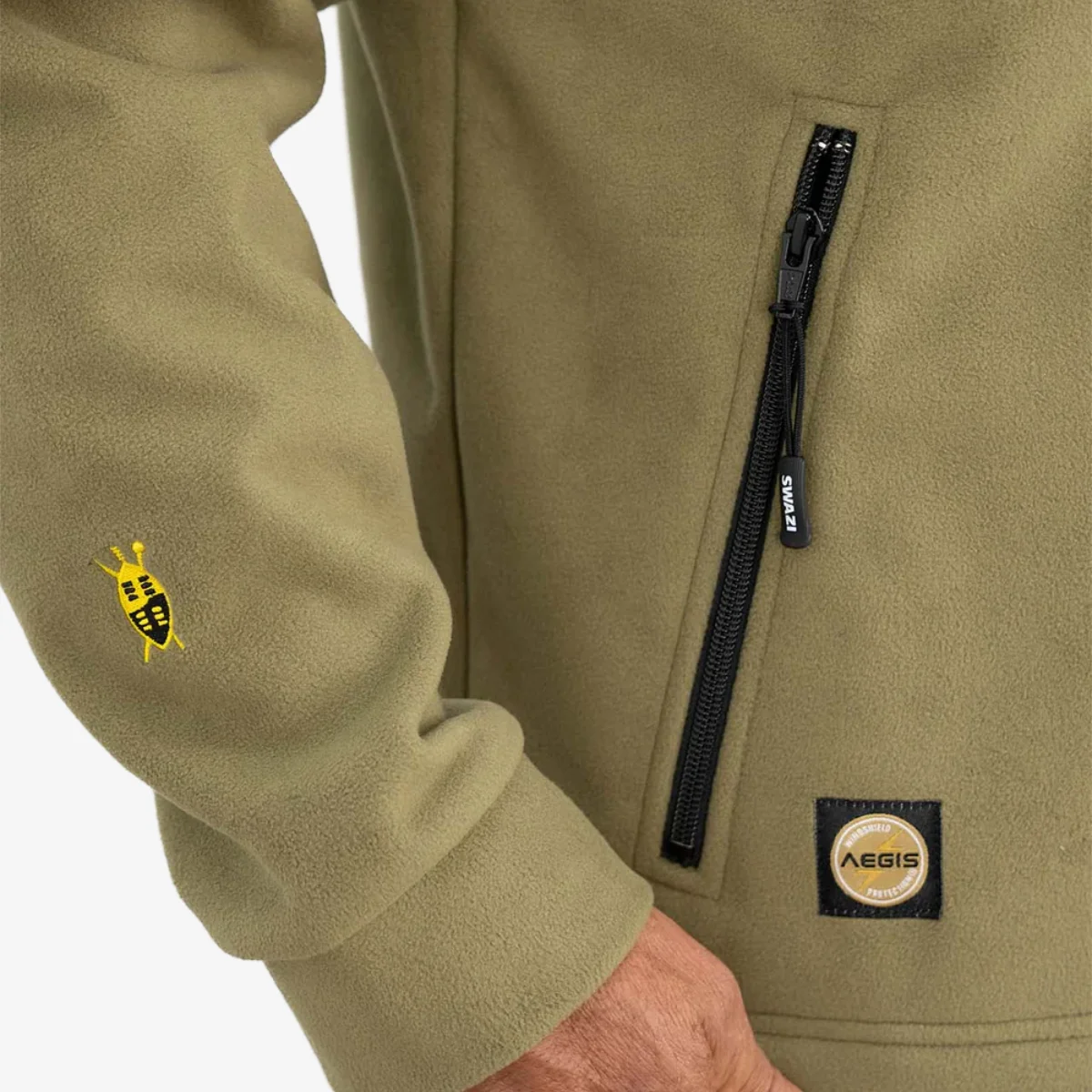 Swazi Severn Top Fleece, Tussock, med ficka för kikaren - Bild 6