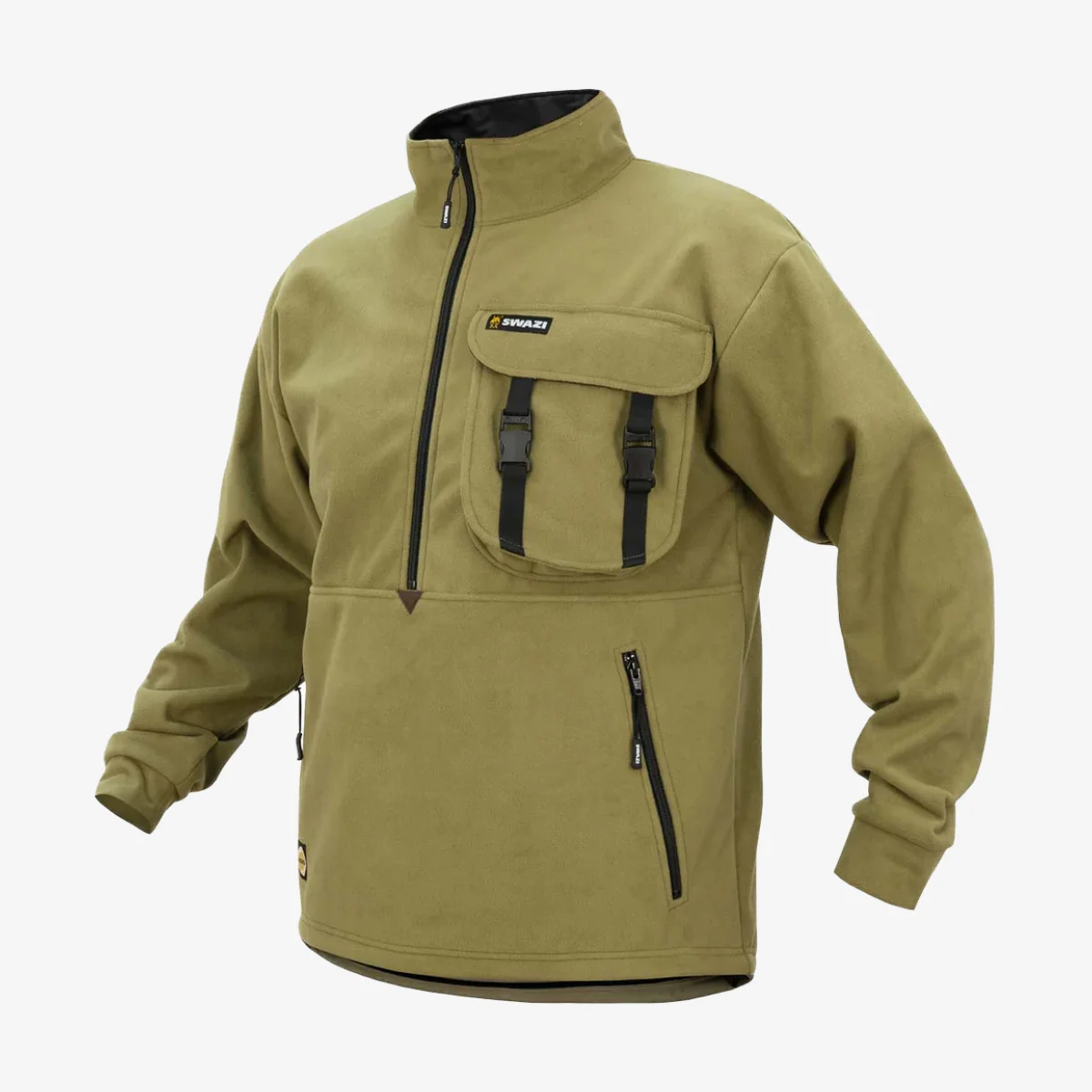 Swazi Severn Top Fleece, Tussock, med ficka för kikaren