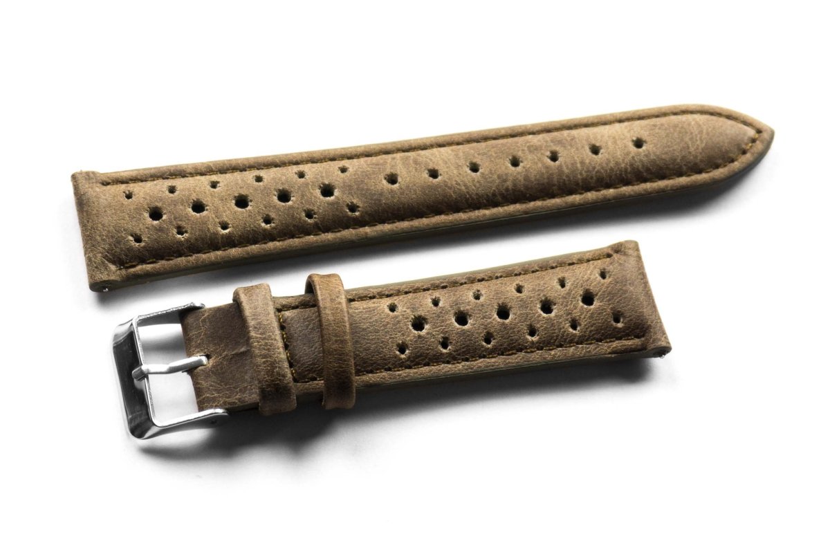 Klockarmband – Kahki – Tropic – Äkta kalvläder - Bild 2