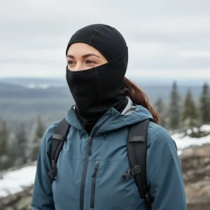 Damers helansiktsbalaklava i merinoull
