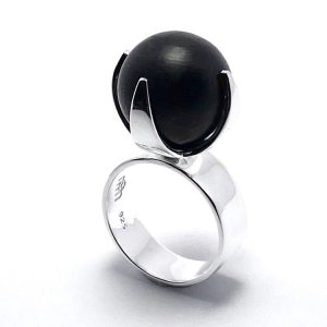 Claw Ring Silver Onyx