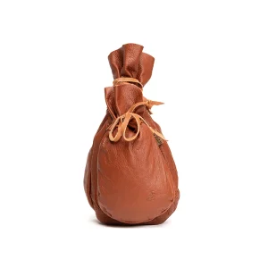 Sugar and coffee leather bag