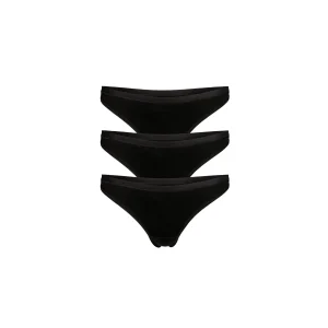 Trosor för kvinnor, string 3-pack svart