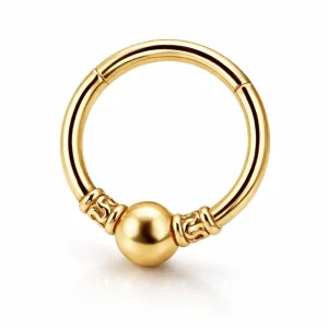 Clicker - Guldig ring - Piercingsmycke