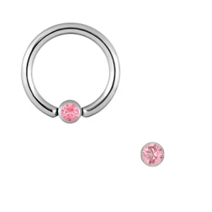 Clip-in Kula - Rosa Kristall