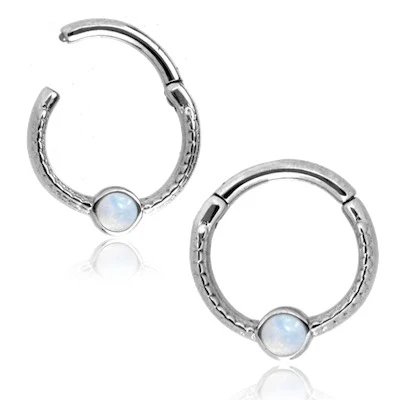 Septum / Daith Clicker - Vit Opalit